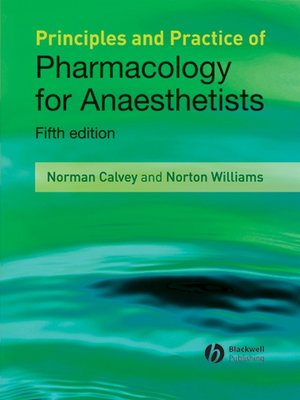 cover image of Principles and Practice of Pharmacology for Anaesthetists